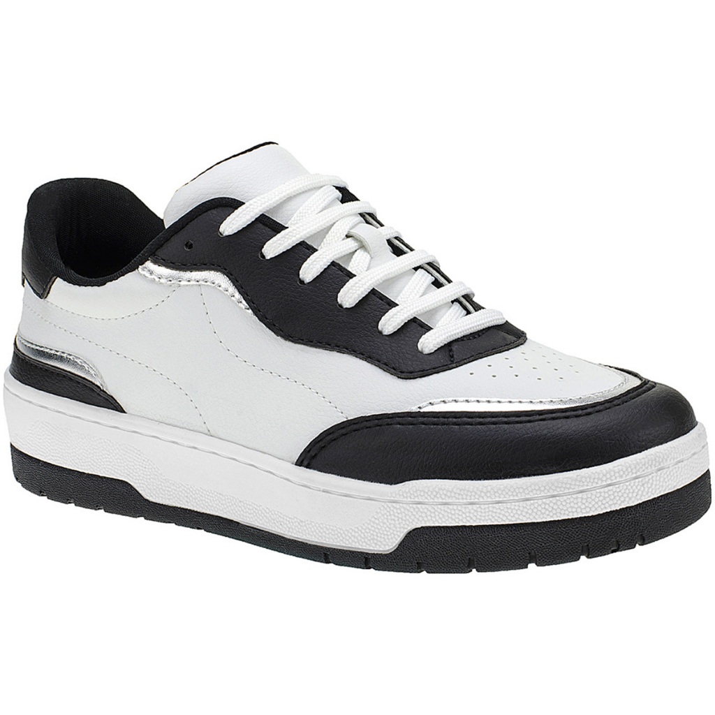Tênis Casual com Detalhes Metalizado Feminino Dia