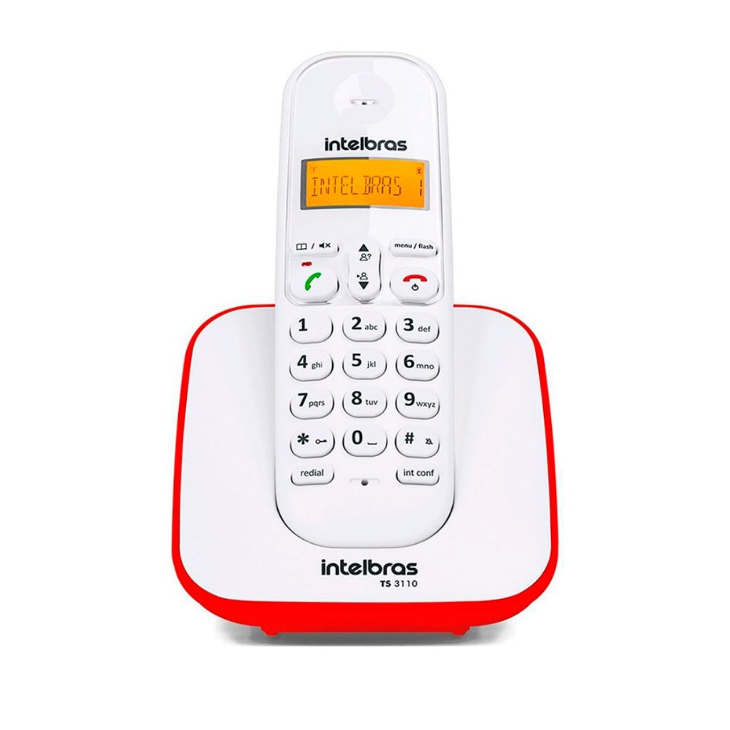 Telefone Sem Fio Digital Ts 3110 Branco Intelbras 