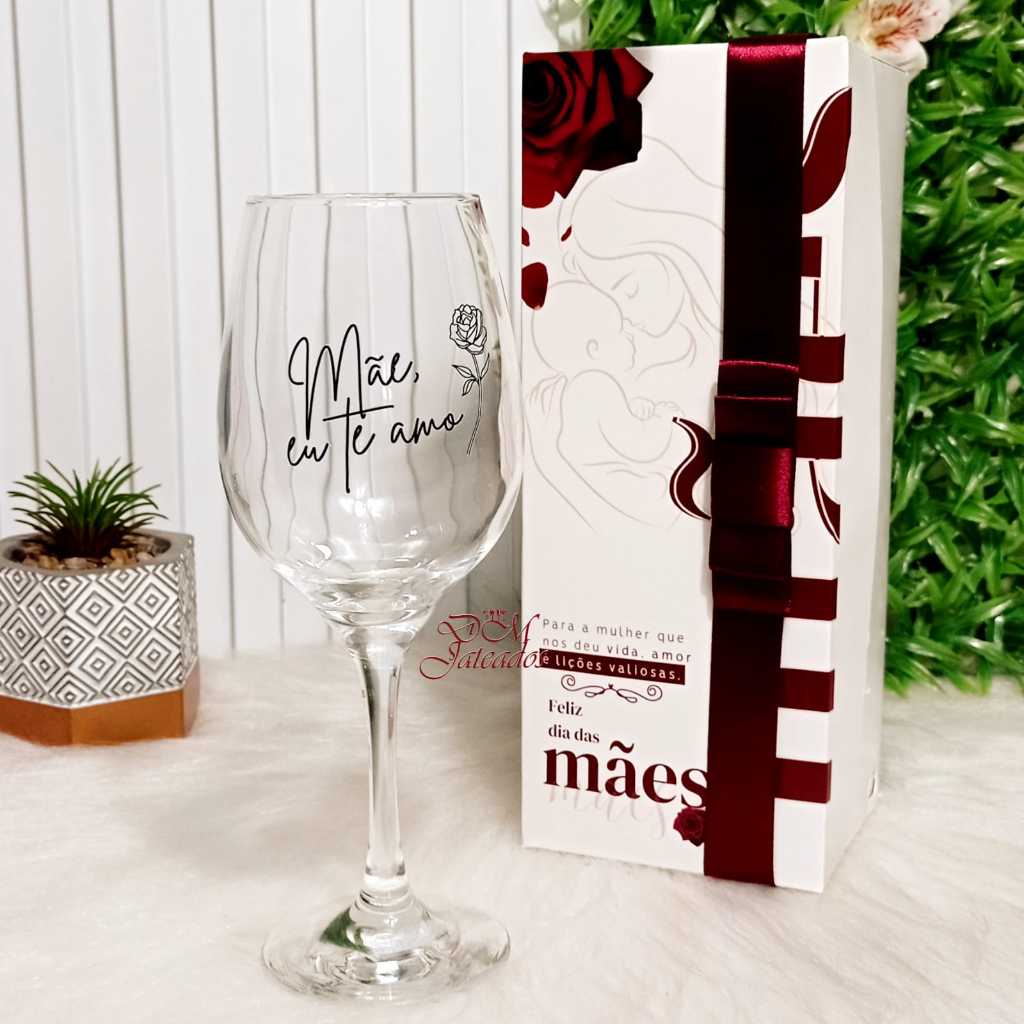 Dia das Mães – Taça Barone Vinho + Caixa p