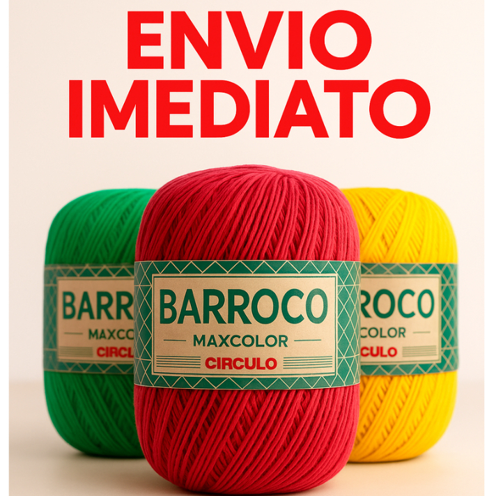 Barroco Maxcolor Círculo 400g Barbante N.6 para C