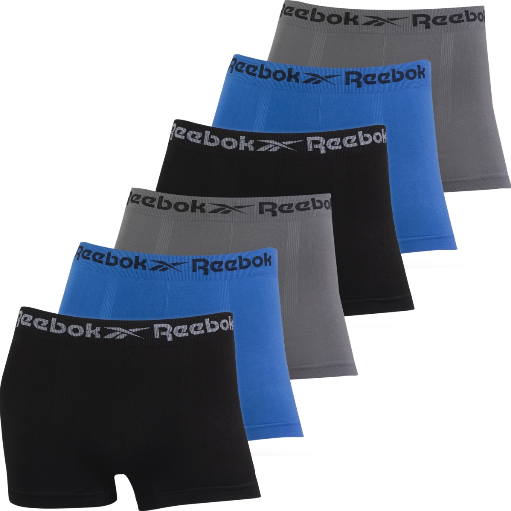 Kit 6 Cuecas Boxer Reebok Masculina Original Micro