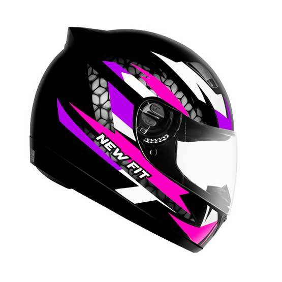 Capacete Moto Fechado Ebf New Fit Viseira Cristal 