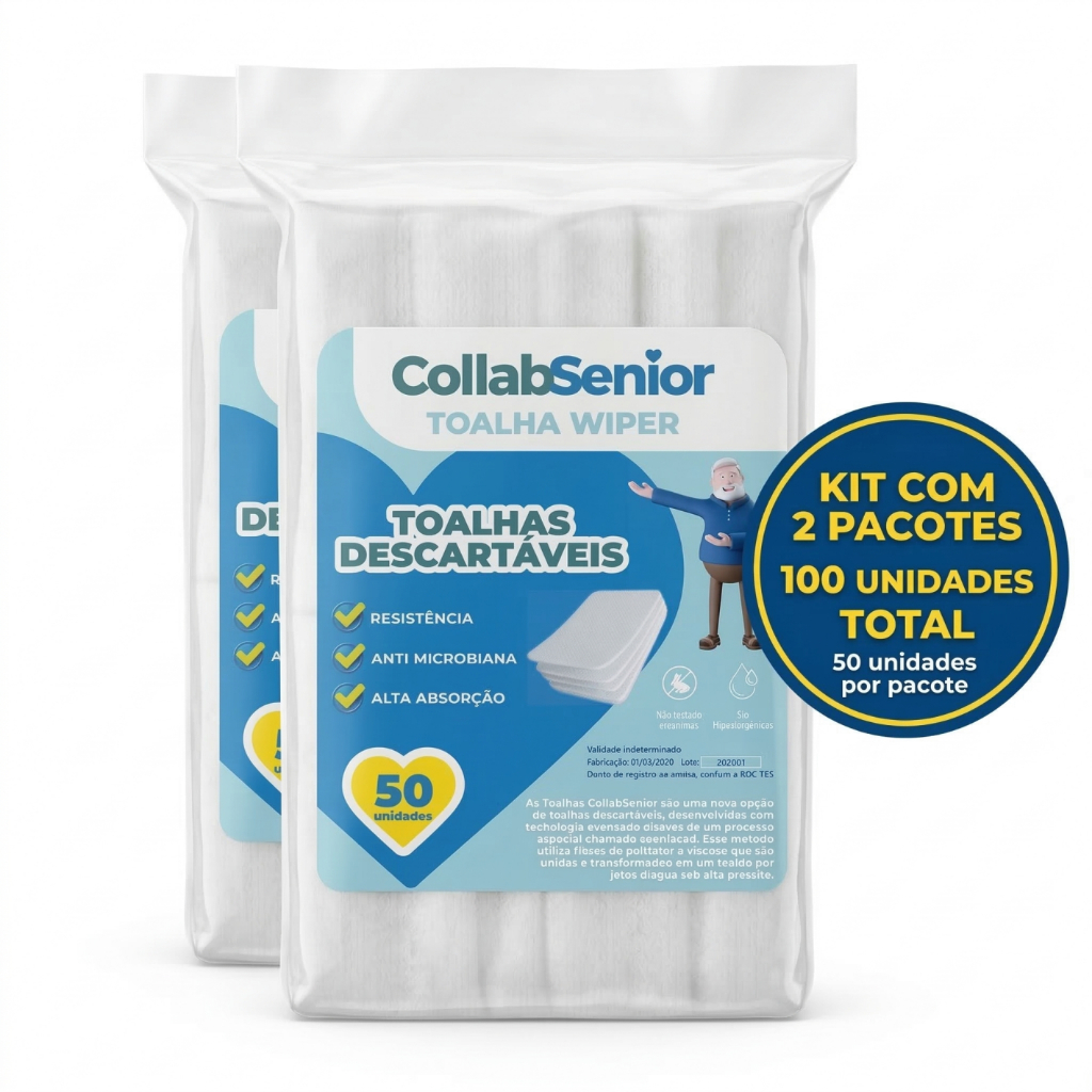 Kit Toalhas Higiênicas Descartáveis Macias Banho