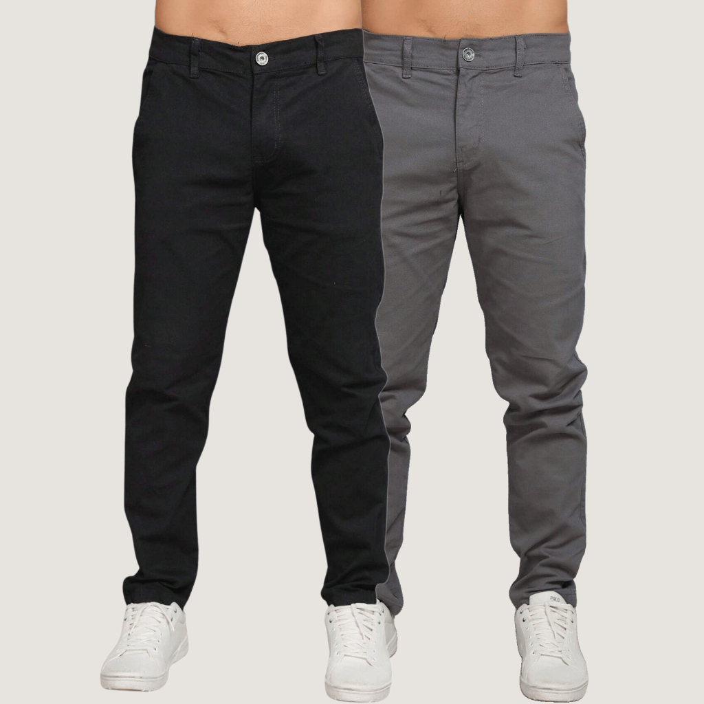 Kit Calça Sarja Masculina Calca Masculino Com Lyc