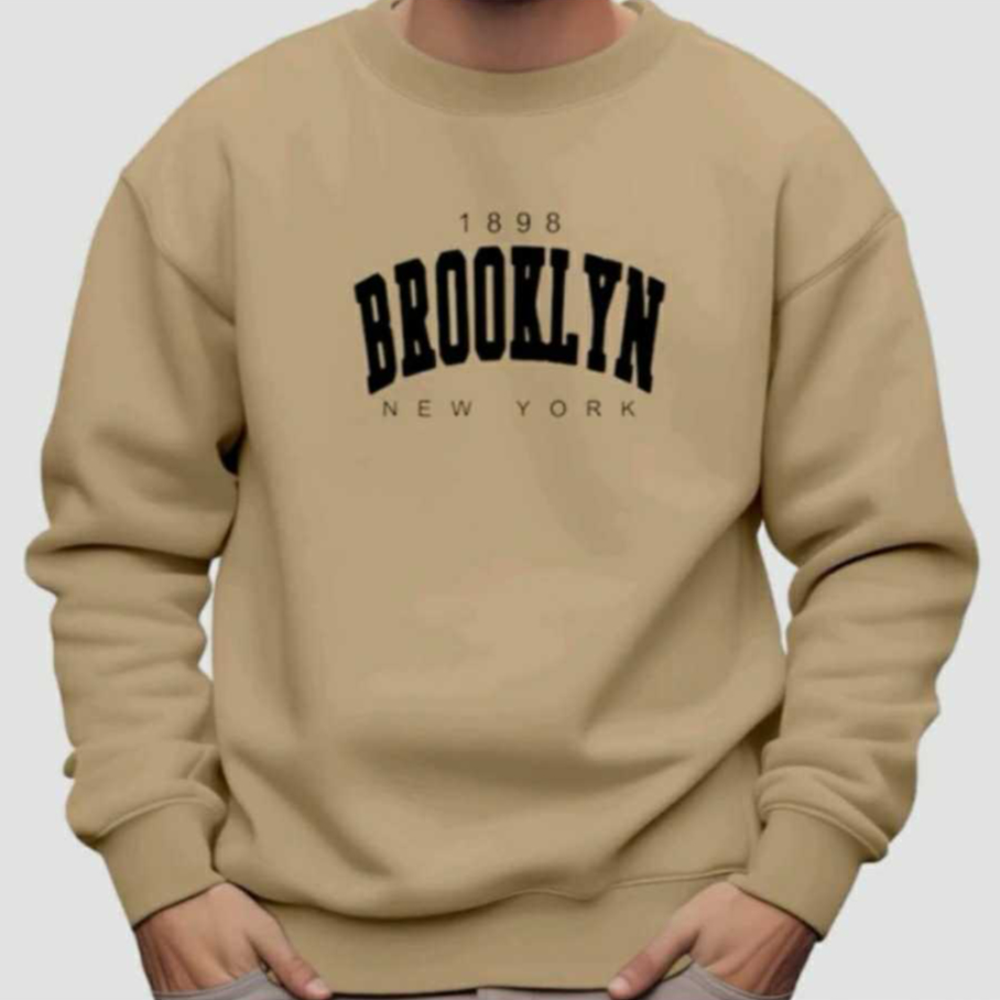 MOLETOM MASCULINO ESTILO SUETÉR 100% ALGODÃO