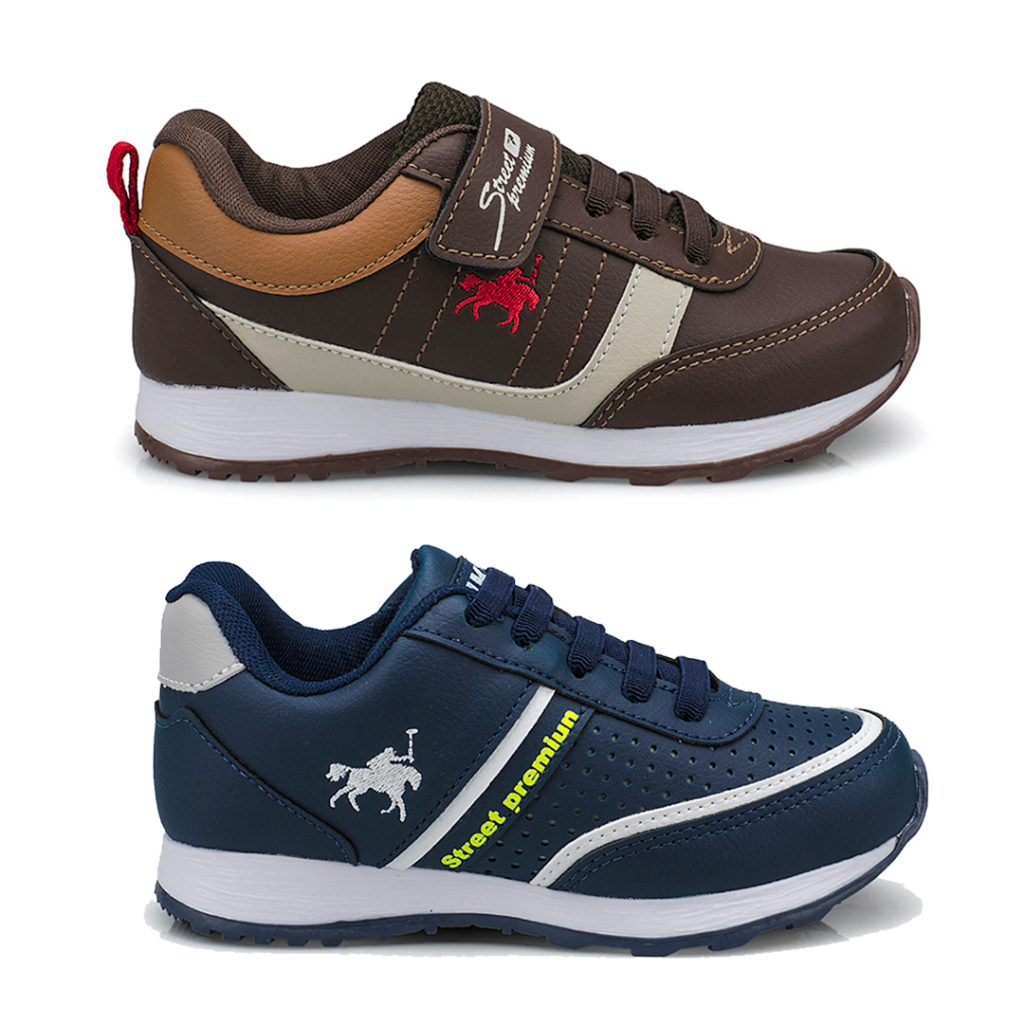 Kit 2 Tênis Sapatênis Infantil Masculino Casual 