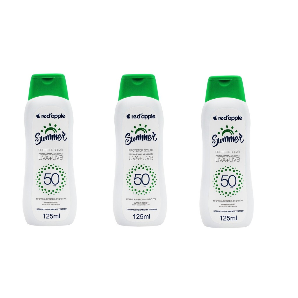 Kit 3 Protetor Solar FPS 50 Summer 125ml – R