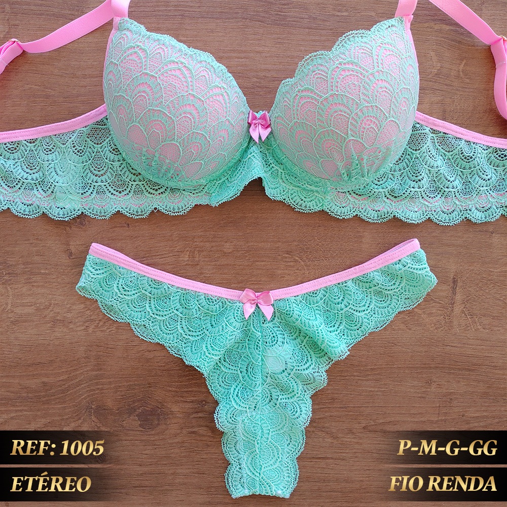 Conjunto Lingerie Blogueirinha / Calcinha e Sutiã