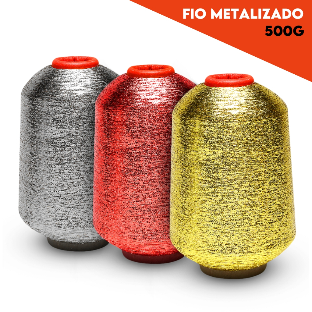 Fio Metalizado – Linha Para Bordar Cores Div