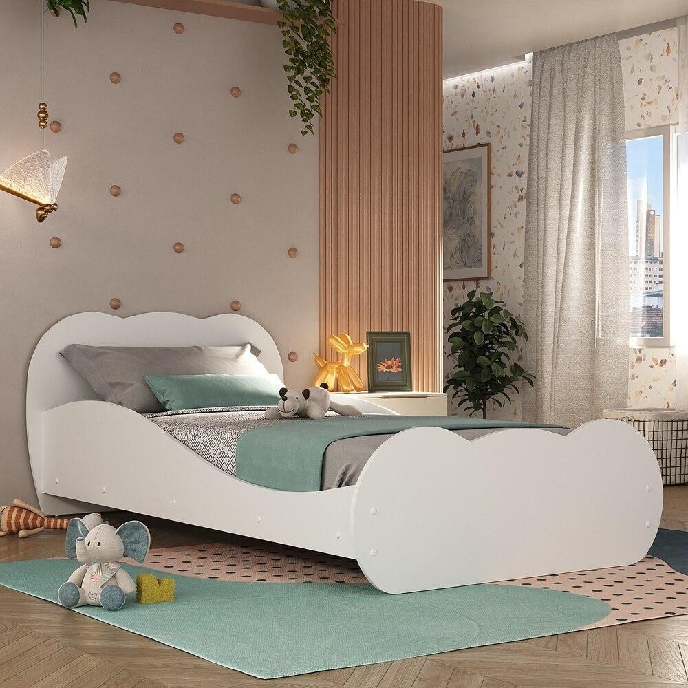 Cama Solteiro para colchão 88 x 188 cm 100% MDF S