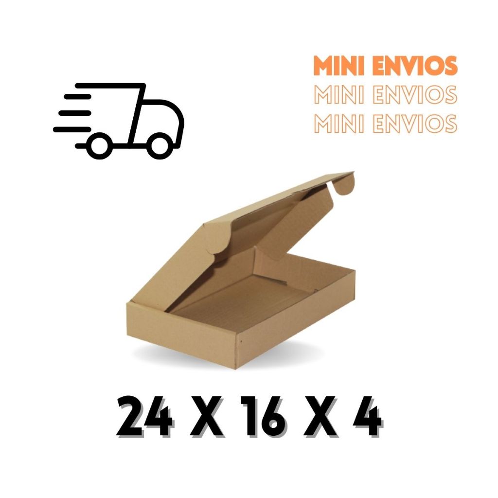 50 caixas de papelão 24x16x4 correio mini pac sed