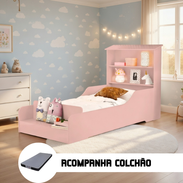 Mini Cama Montessoriana Casinha Infantil Liz Com P