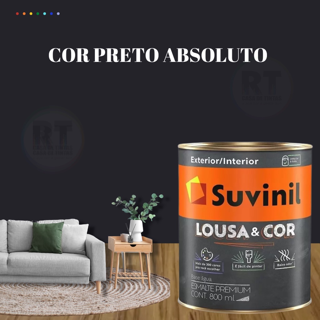 Tinta Suvinil Preto Absoluto Suvinil Para Metal Ma