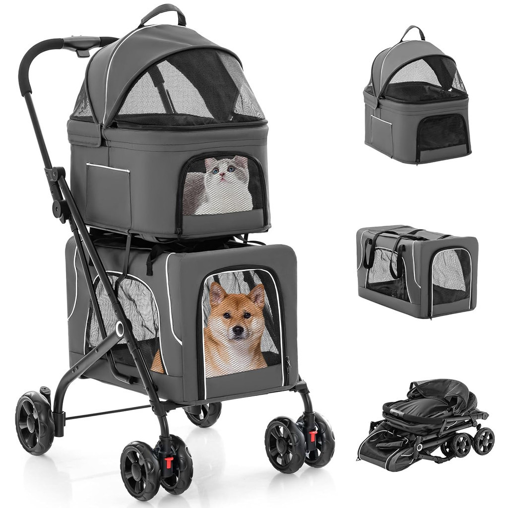 Carrinho Passeio Pet Cães Gatos Grande Porte Até