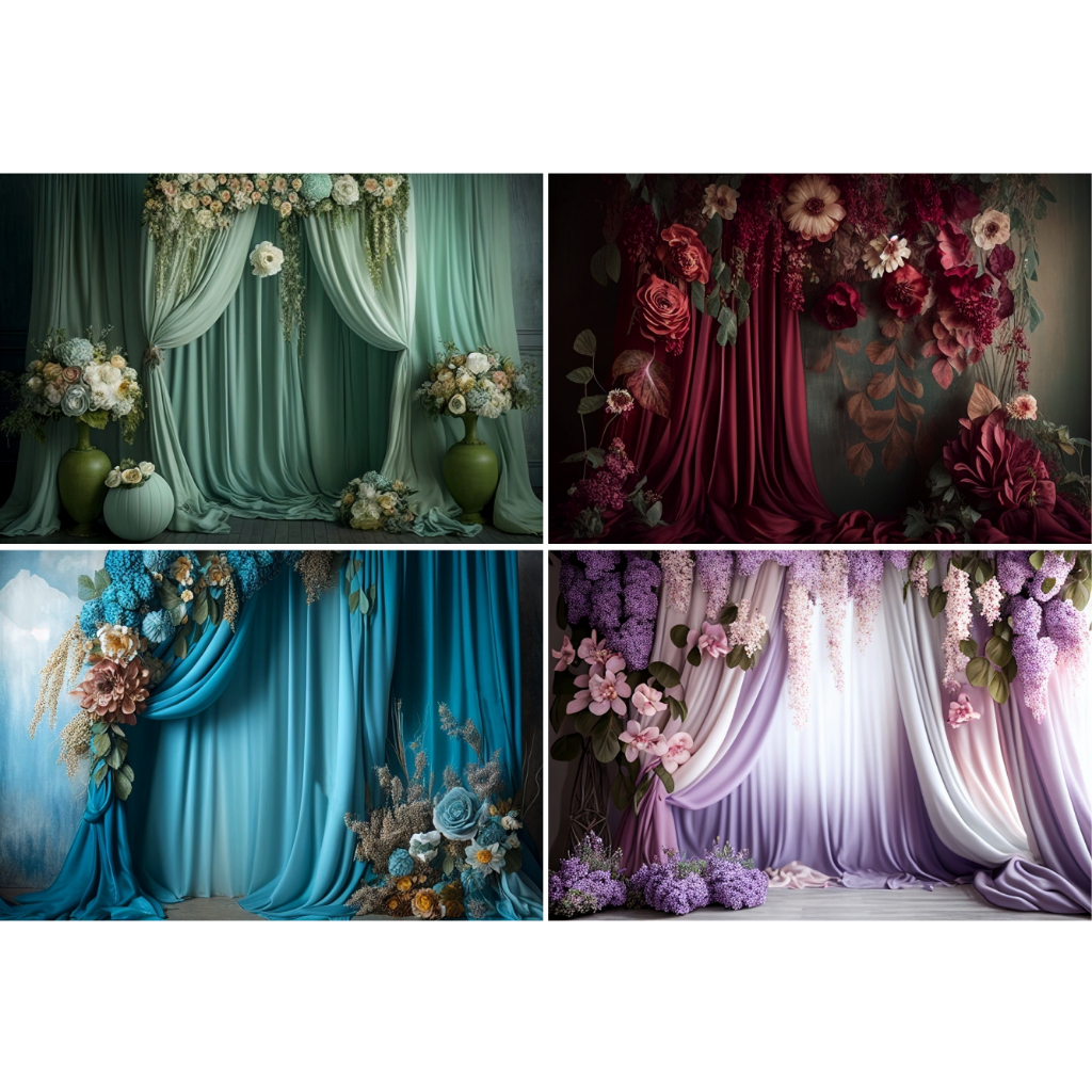 Fundo Fotográfico Sublimado Dia Das Mães, Floral