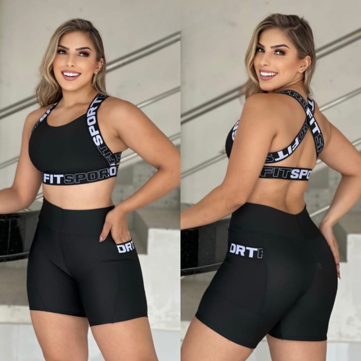 Roupa de Academia Fitness Conjunto de Ginástica S
