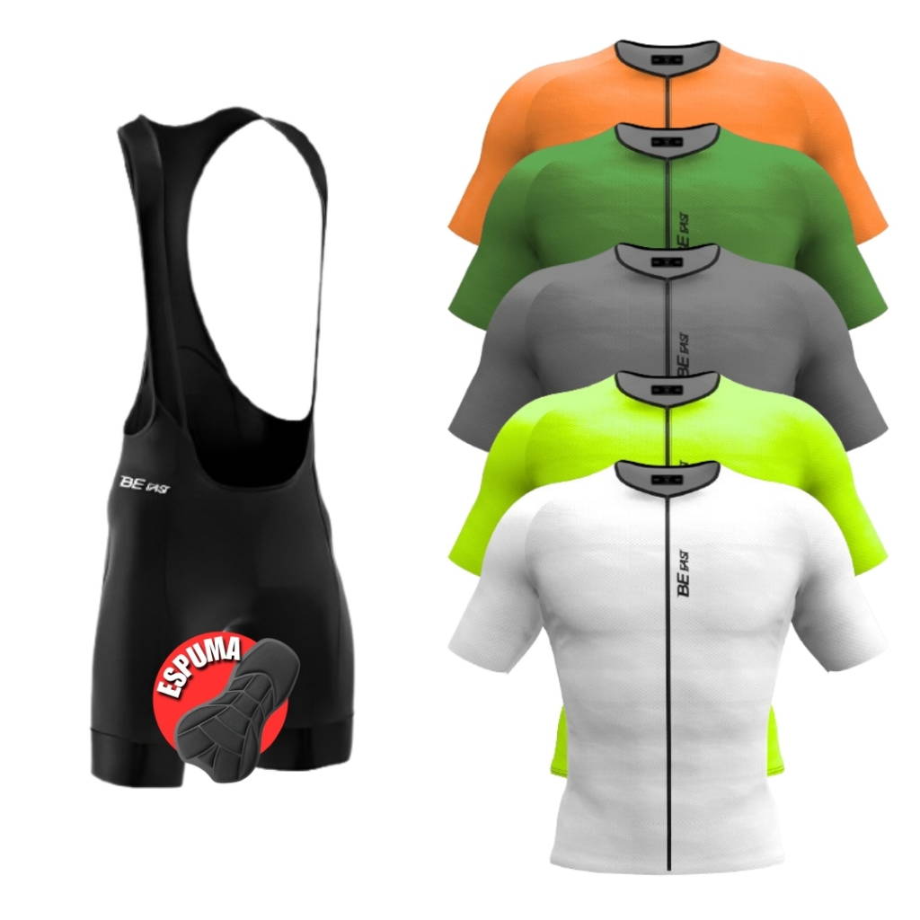 Conjunto Bretelle Ciclismo Camisa Ciclista Premium
