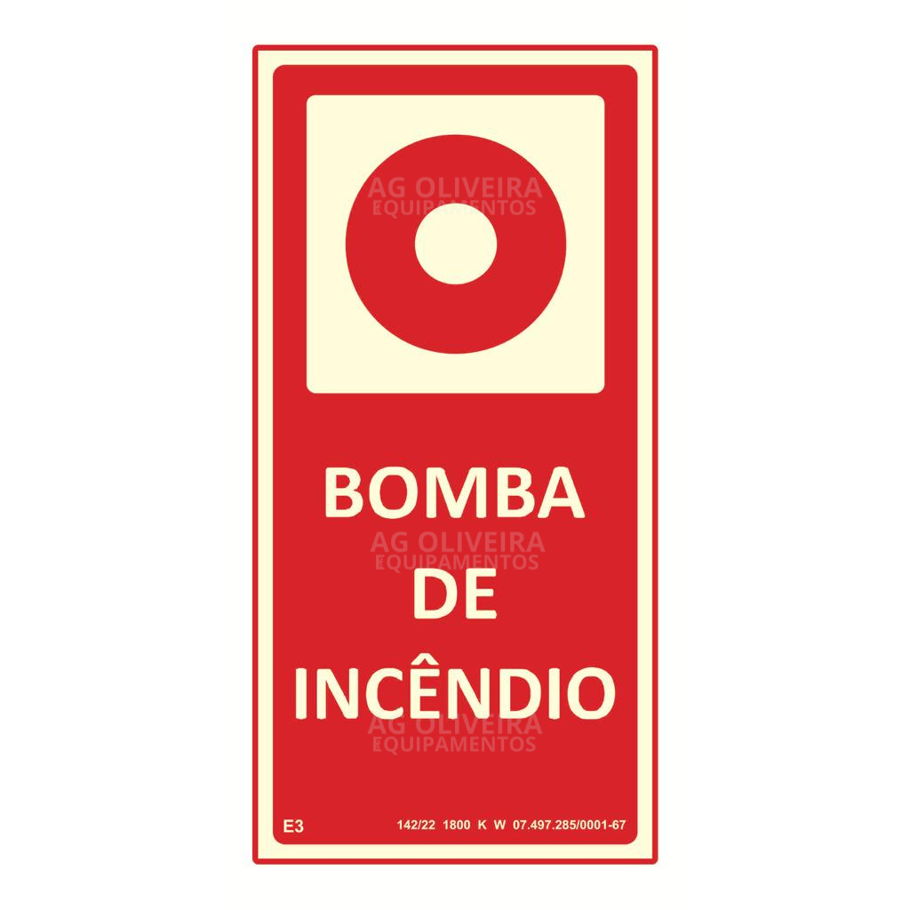 Placa de Sinalização Fotoluminescente E3- Botoei