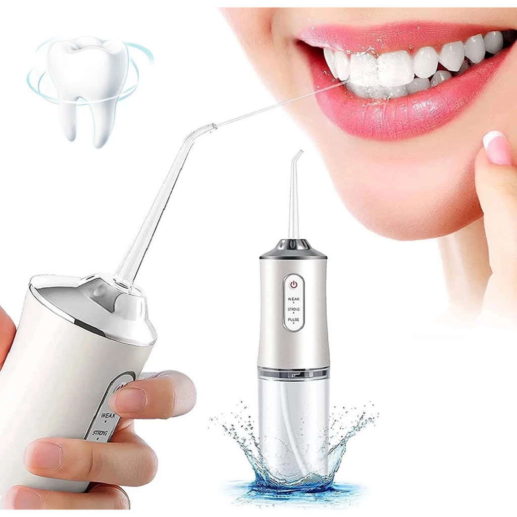 Irrigador Oral Portátil Recarregável 220ml com 3
