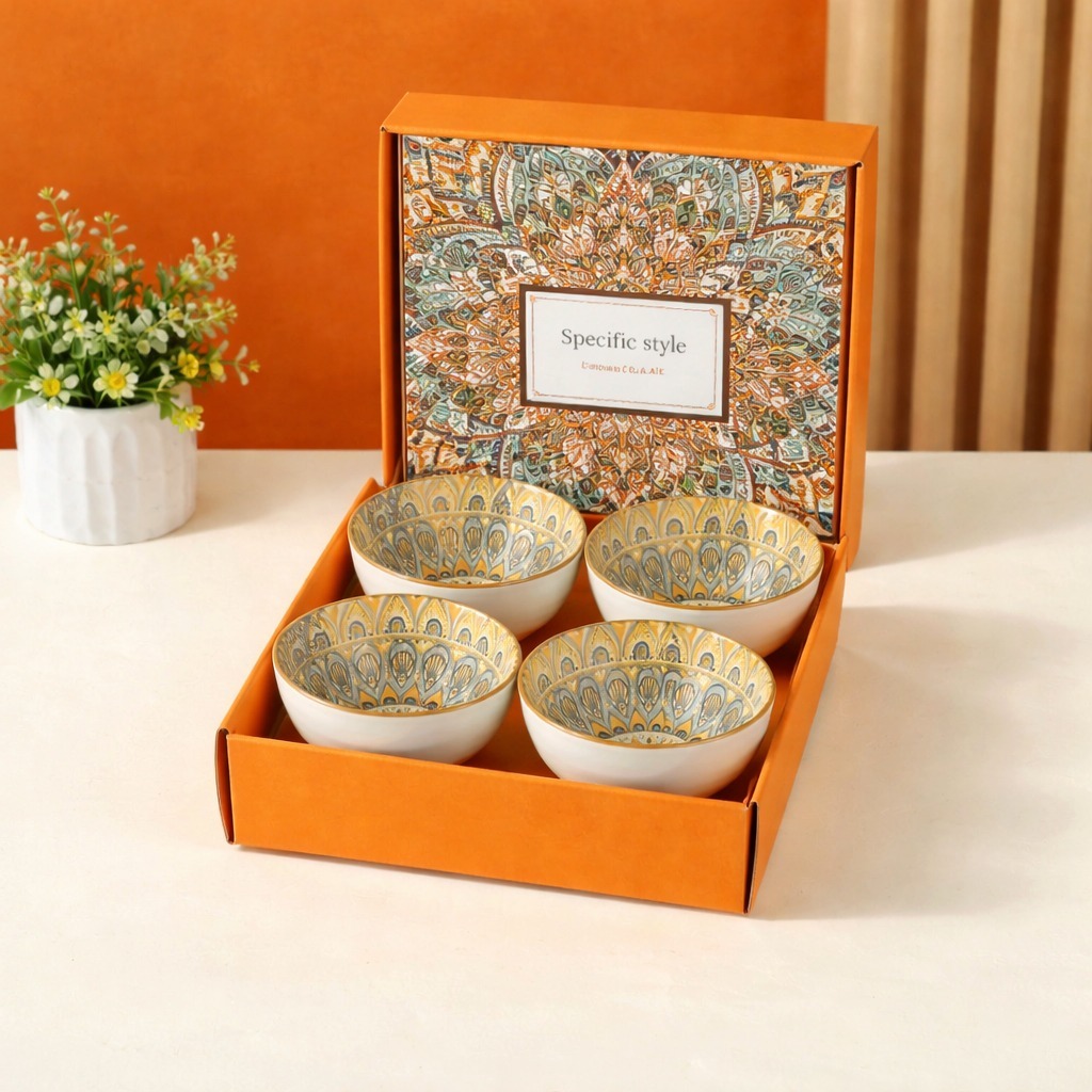 Kit 4 Bowls Porcelana 300ml Premium 1. Linha Tigel