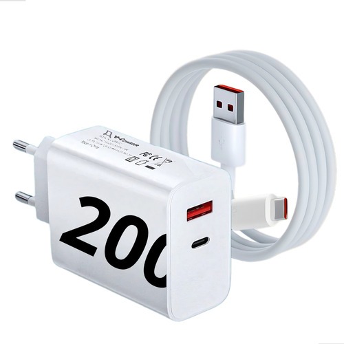 Carregador Turbo 200w Usb-c Compativel Com iPhone 