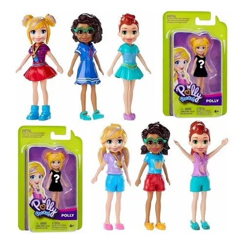 Kit 2 Polly Pocket Boneca Surpresa Modelo Aleatór