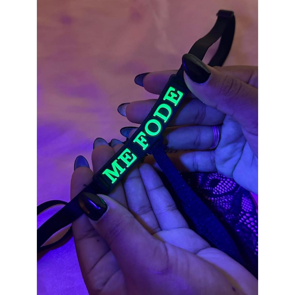 Calcinha FRASE  TANGA Com Escrita Emborrachada PIN