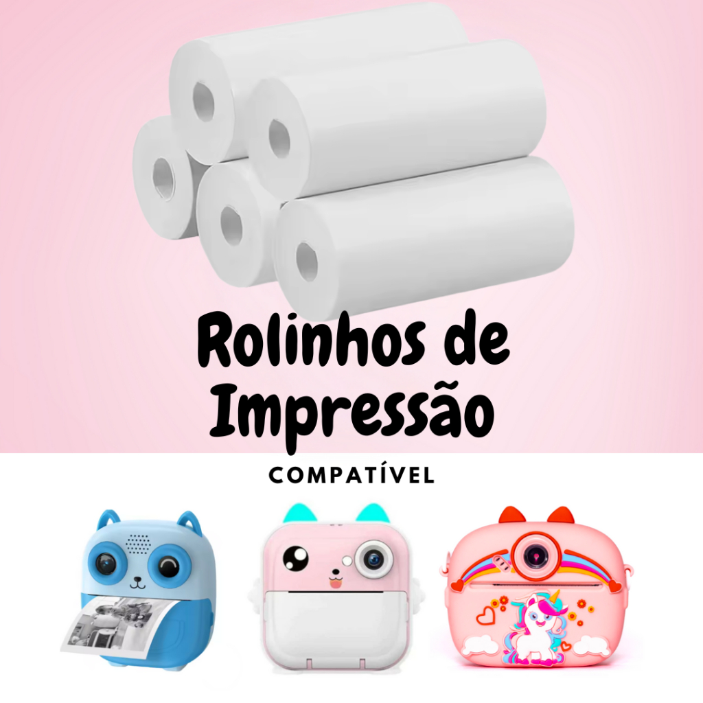 Bobina Térmica para Câmera Infantil que Imprime 