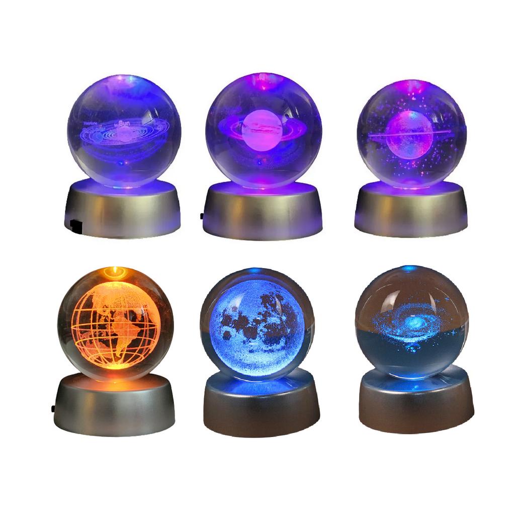 Mini Luminária Led Enfeite Decorativo Globo De Vi
