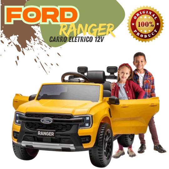 CARRO ELÉTRICO BEL INFANTIL FORD RANGER 12V C/ CO