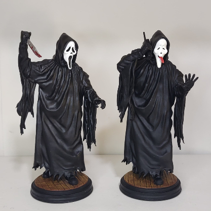 Miniatura Ghost Face Action Figure Pânico Scream 