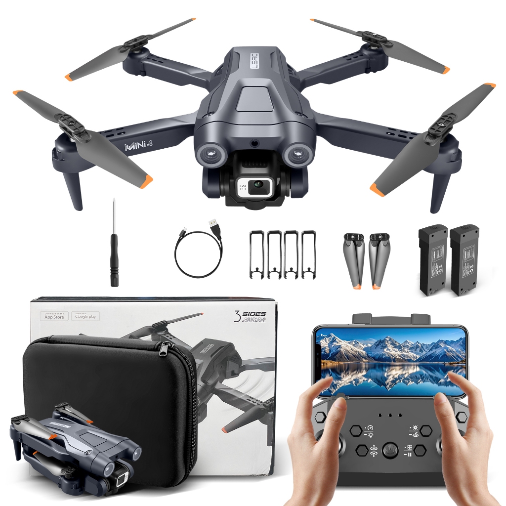 Mini 4 drone 5G Wifi FPV com câmera HD 6k para ac