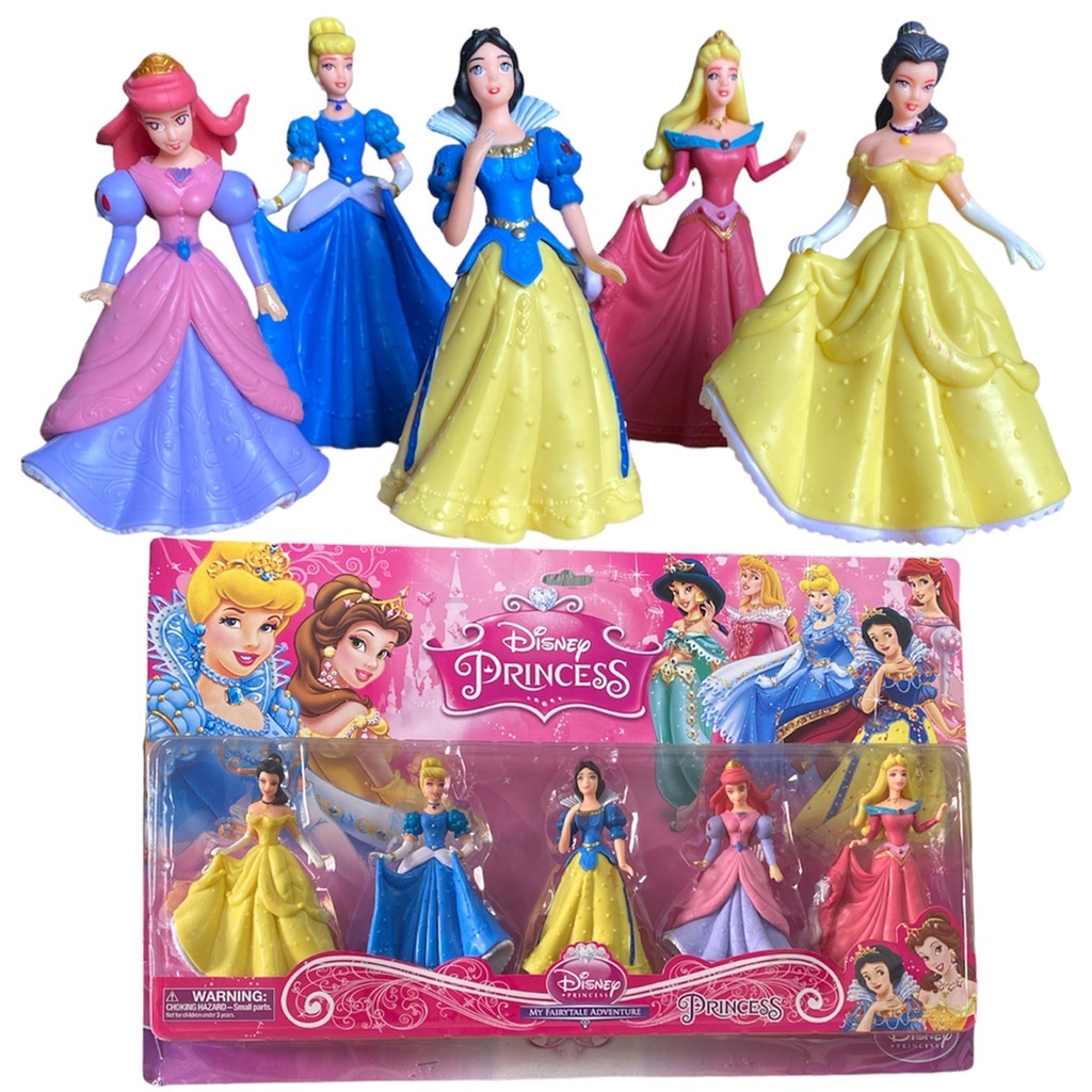 Kit cartelado 5 Bonequinhas  Princesas da Disney B