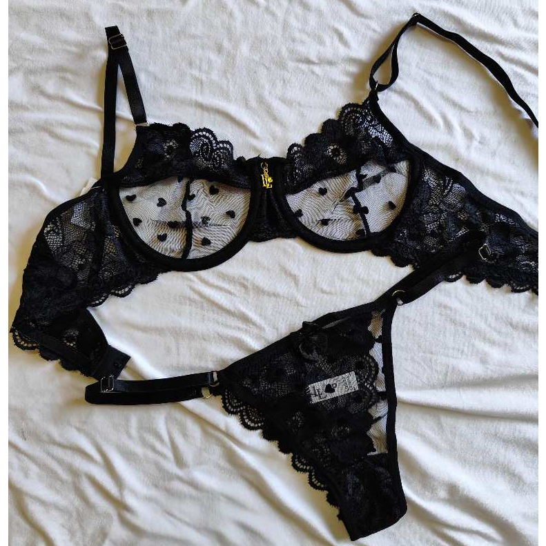 Conjunto Afrodite – Tule transparente com de