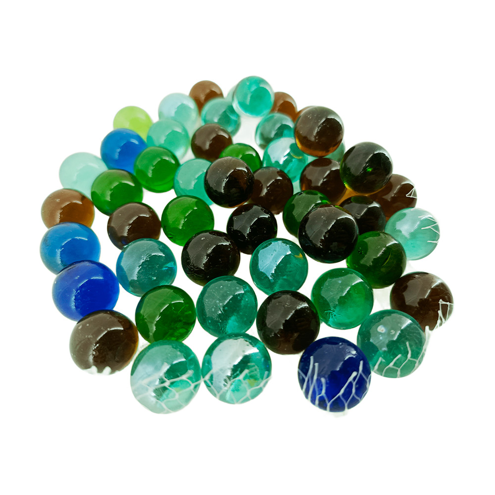 Kit 100 Bolinhas Bola de Gude De Vidro Coloridas V