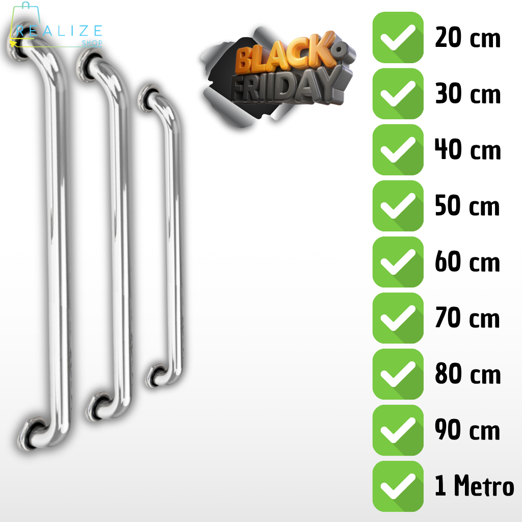 Barra De Apoio Para Banheiro Alça de Apoio Corrim