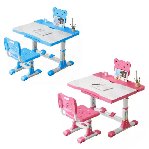 Mesa Infantil E Cadeira Estudo E Desenho Escolar R