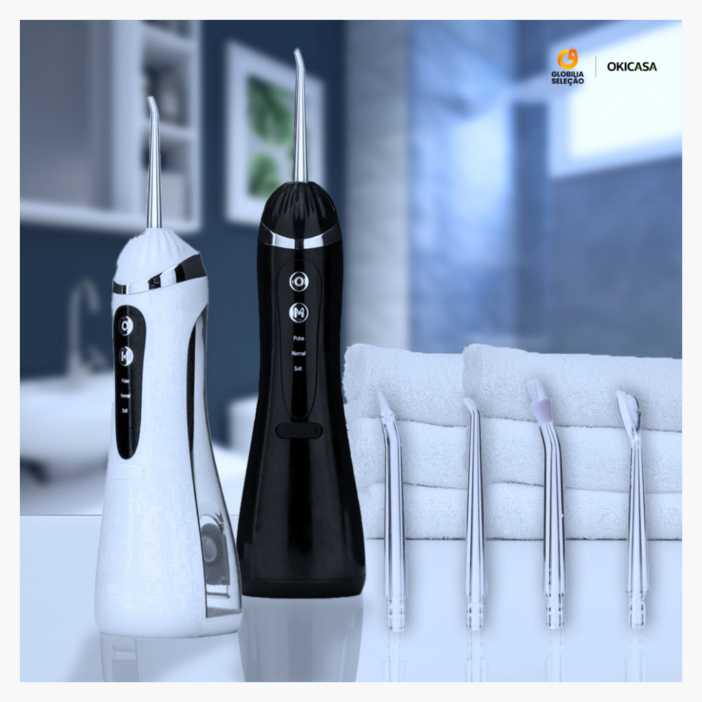 Irrigador Dental Oral Portátil 200ML Carregável 