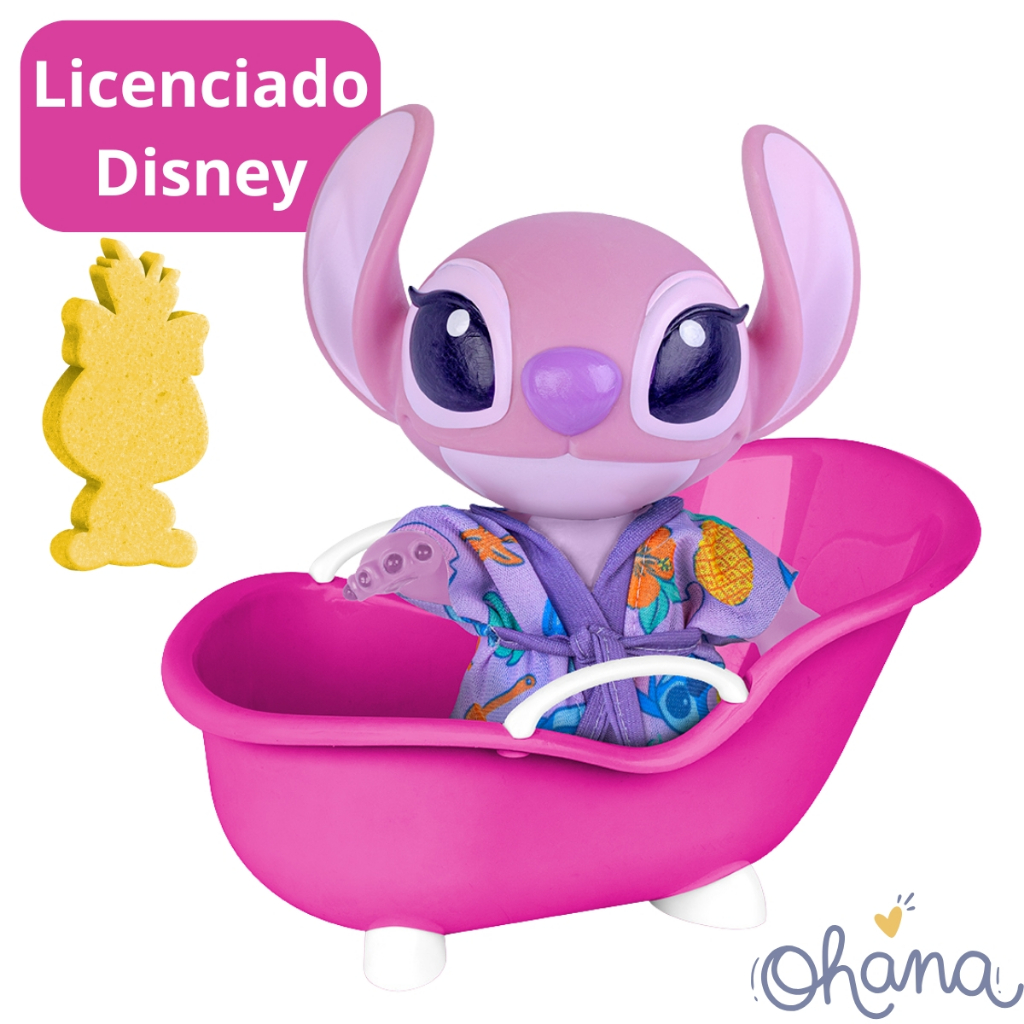 Stitch Rosa Angel Boneca Licenciada Disney Cotipl�