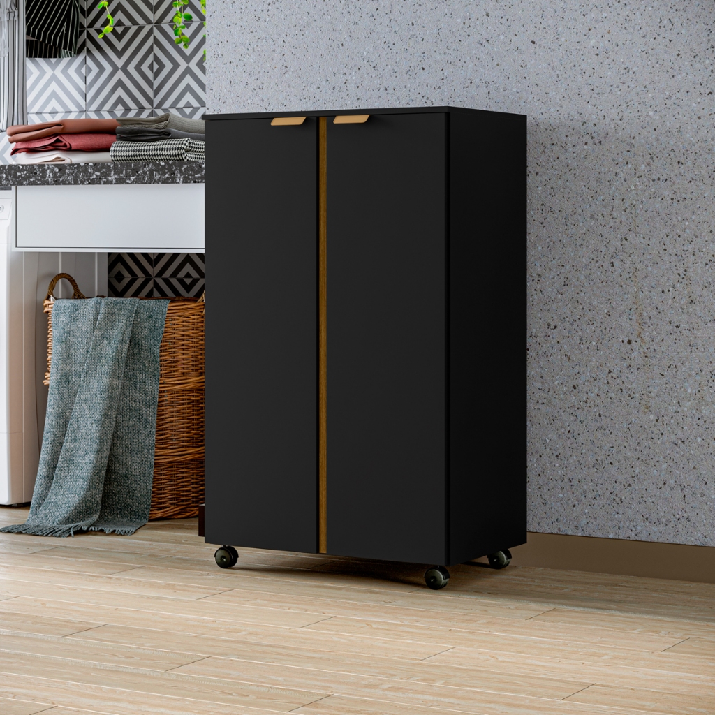 Armário Organizador Multiuso com rodizio e pratel