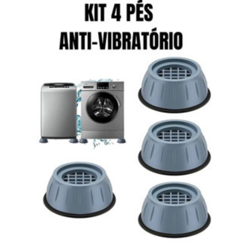4 Pé Lava E Seca Secadora Geladeira Anti Vibraç�