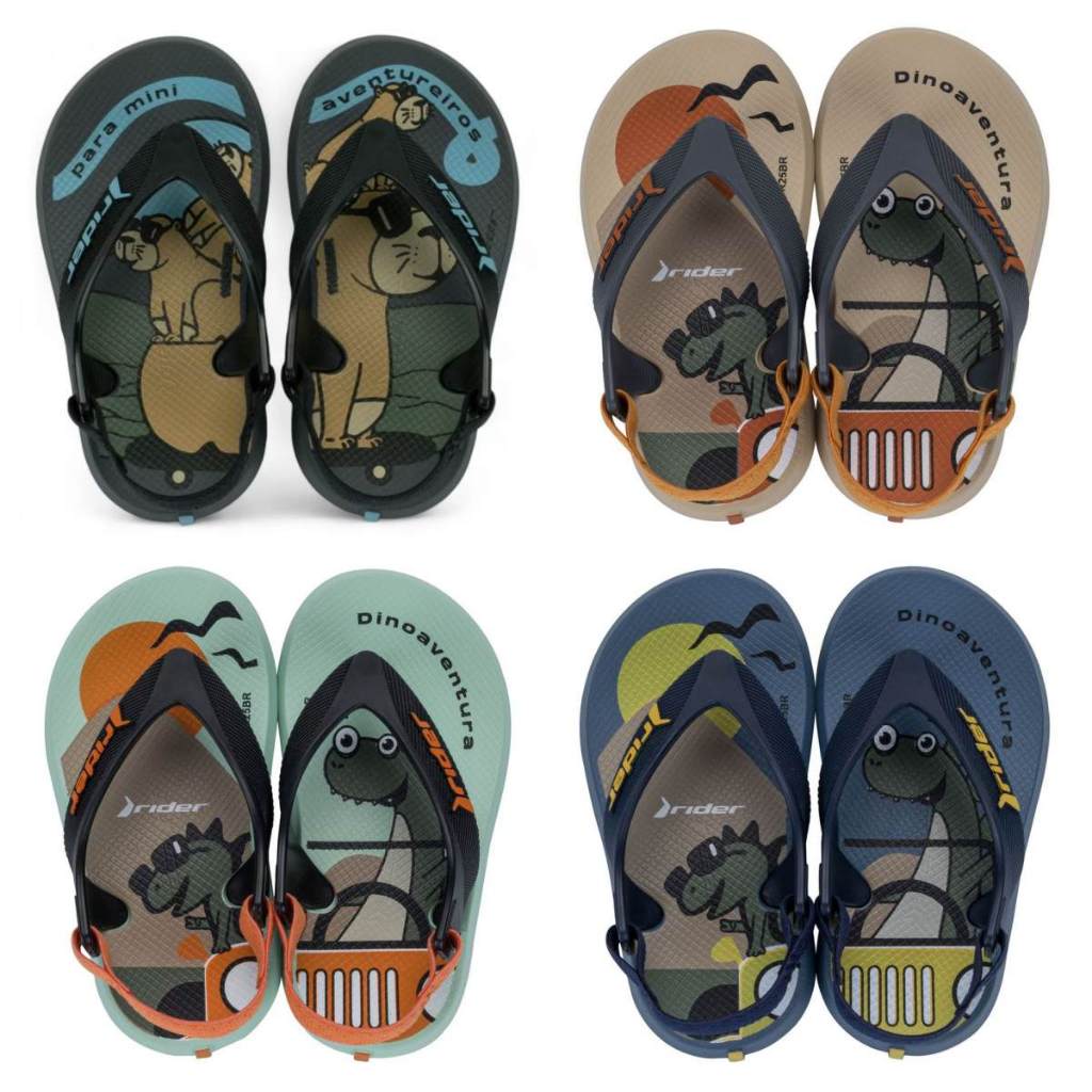 Chinelo Baby Infantil Rider Street Fun Menino/meni