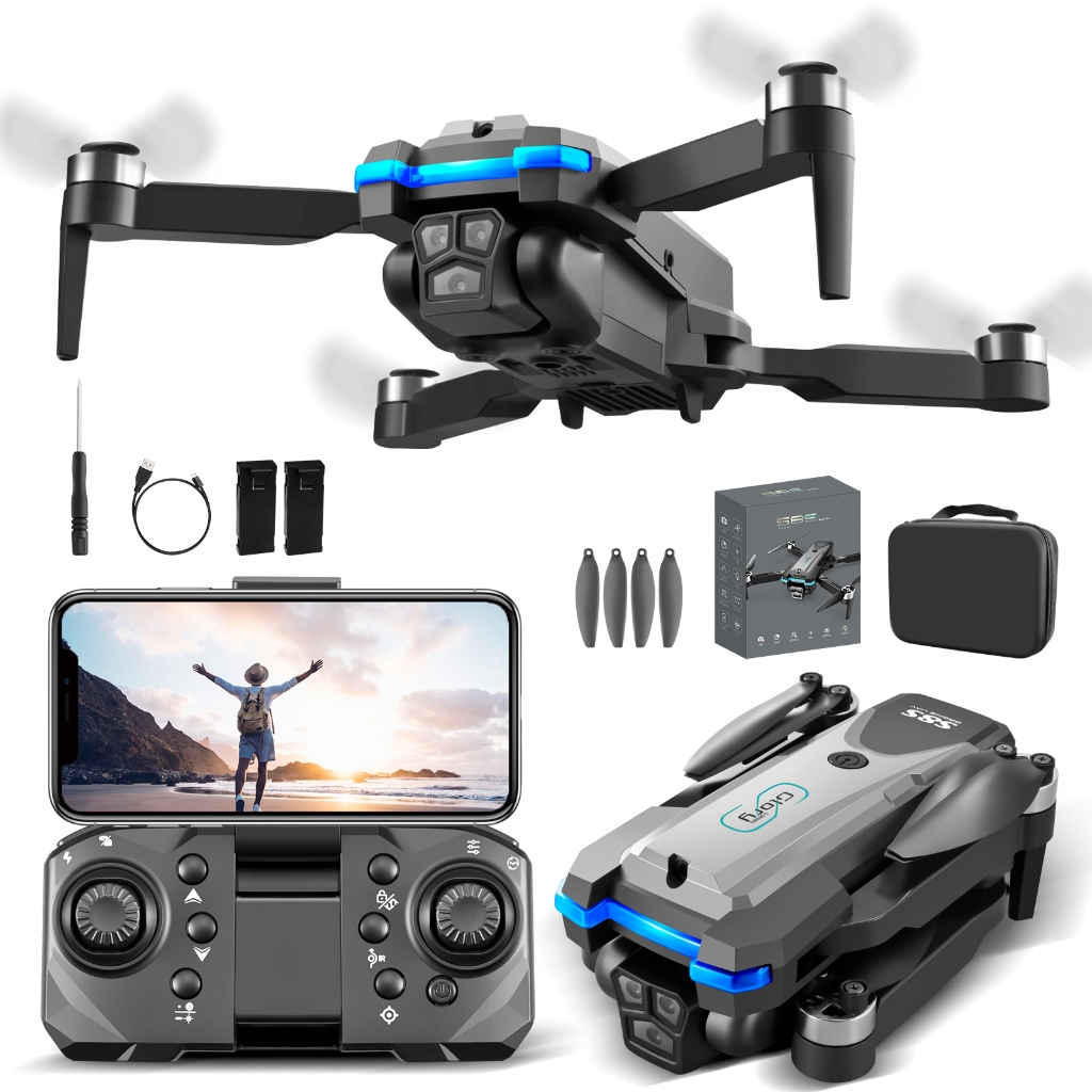 Drone S8s Pro Max Motor Brushless Camera Hd 4k 2 B