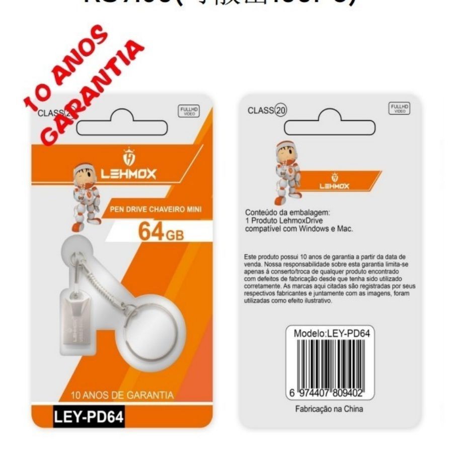 Mini Pendrive 4GB/8GB/16GB/32GB/64GB/128GB Modelo 