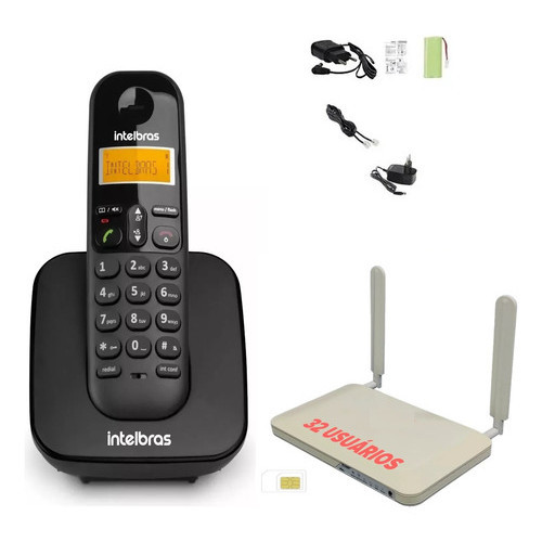 Telefone Sem Fio Intelbras 4g De Chip Com Wifi Des