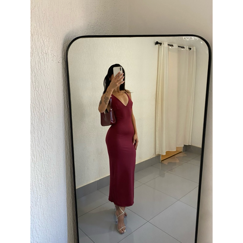 Vestido Longo Costas Nua Daniely