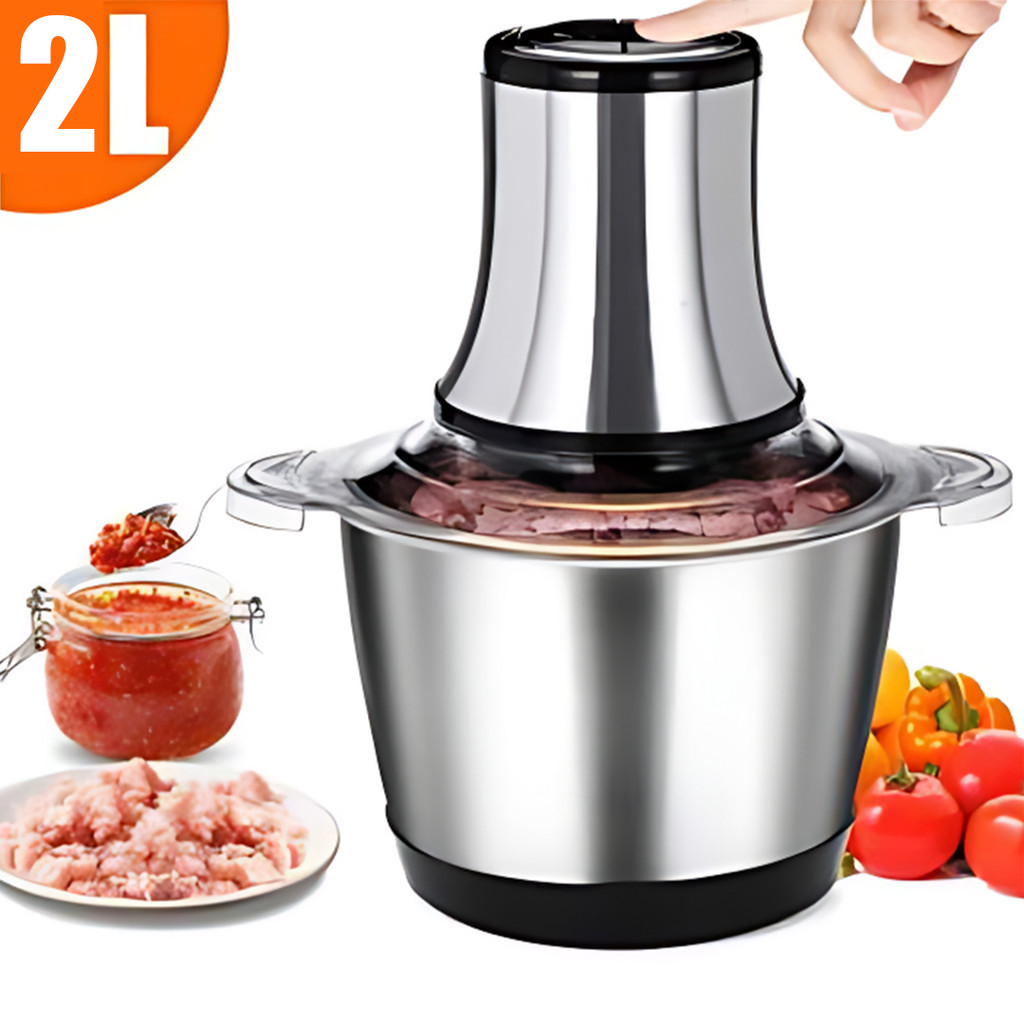 2 Litros Picador Triturador De Alimentos Carne Mix