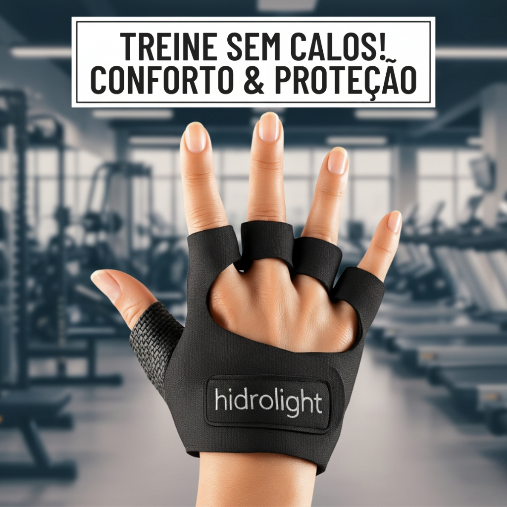 Luva Academia Hidrolight Neoprene Meio Dedo Antide