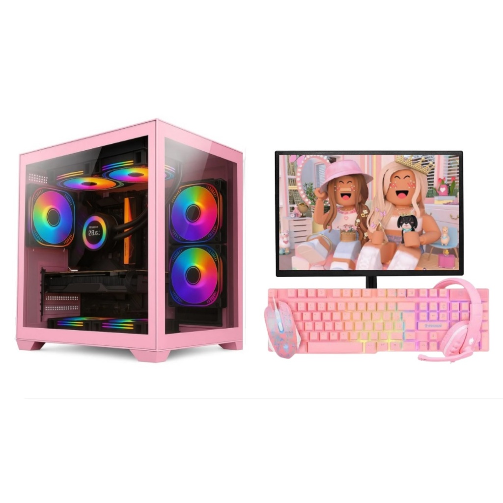 PC Gamer Rosa Pink Completo – Roblox/Free fi