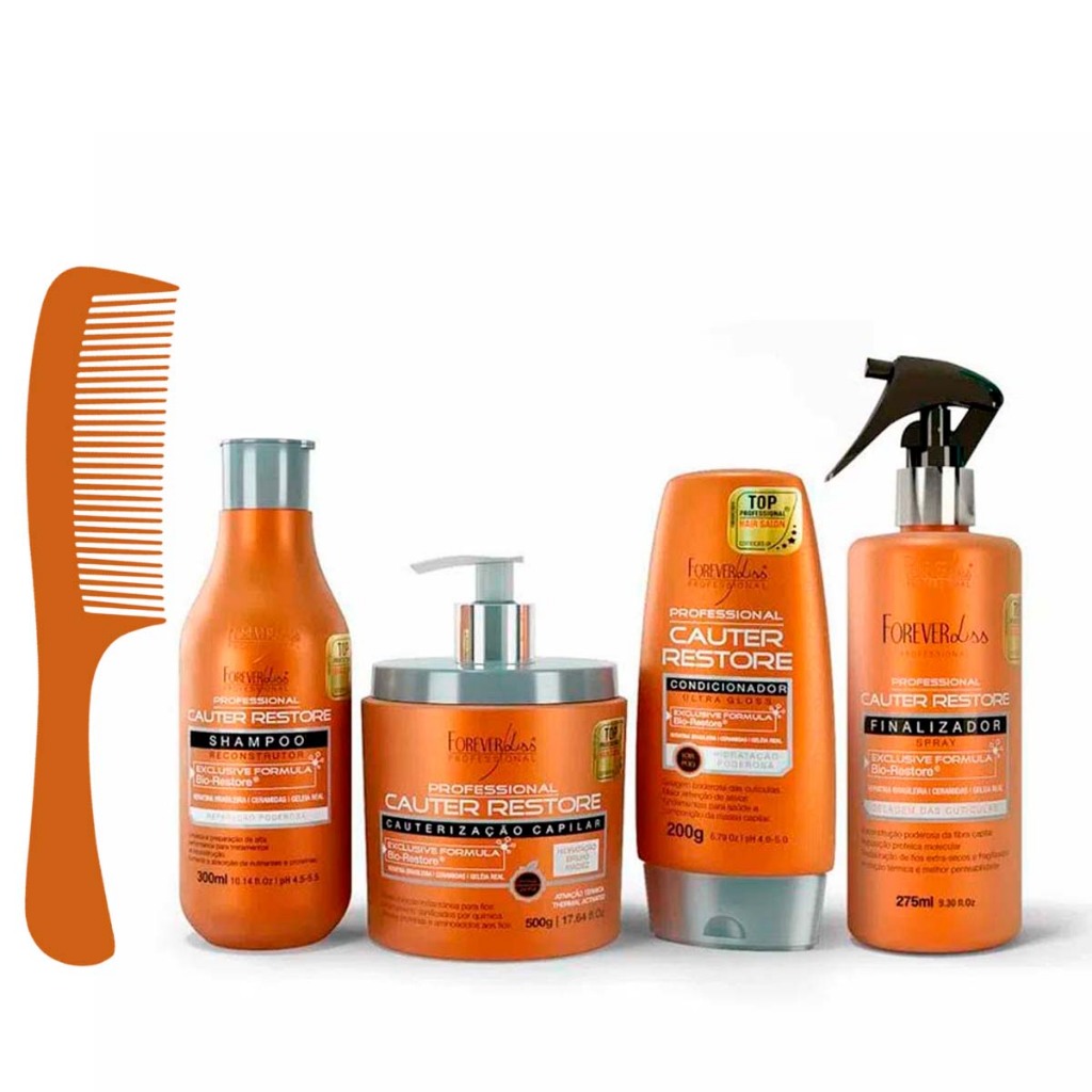 Kit Cauterização Capilar Cauter Restore Forever 